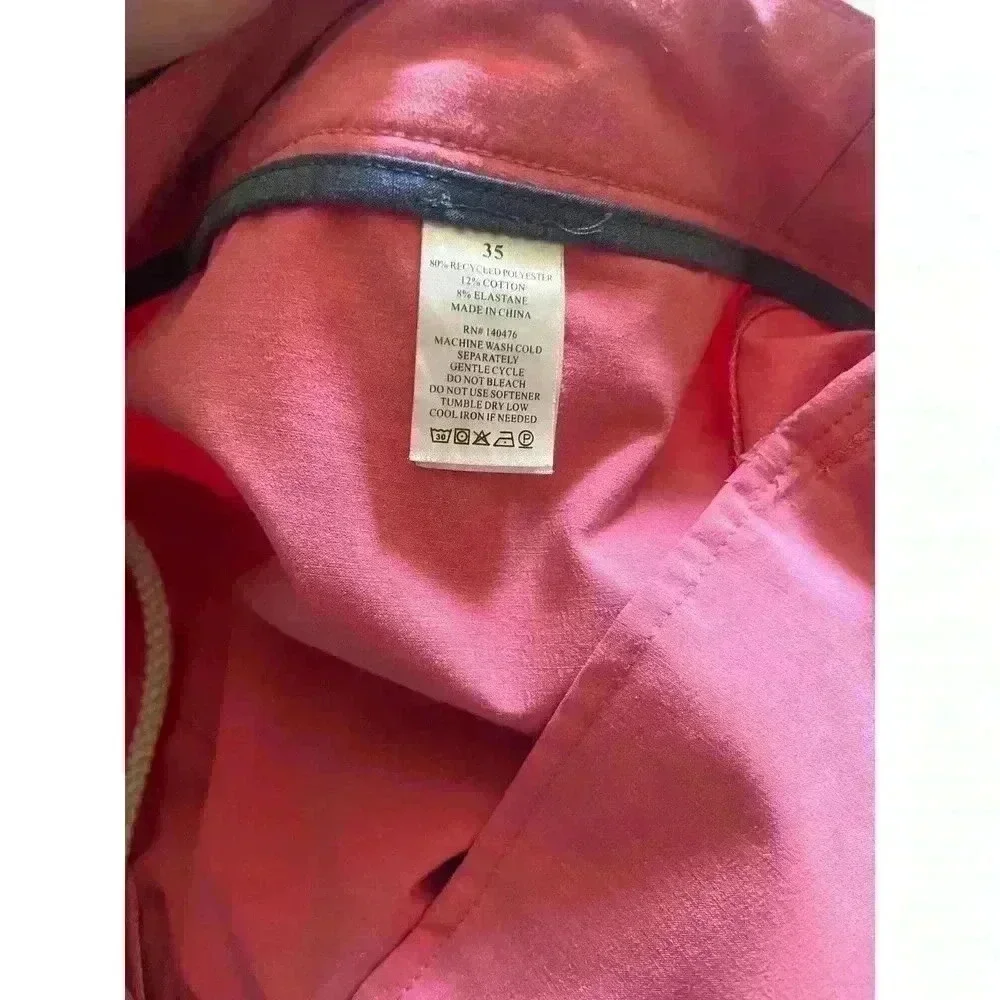 Faherty Men’s All Day Shorts Pink Size 35 Drawstring Pockets 9” Inseam